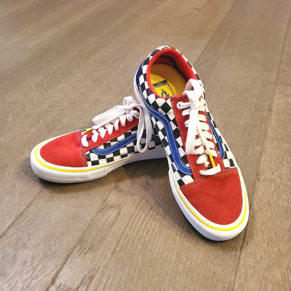 Vans x Brighton Zeuner Old Skool School Checkered Mens 8.5 W 10 EUC